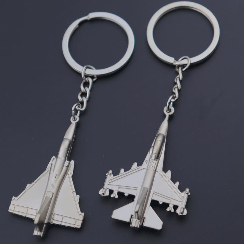 PUBG Rotating Plane Keychain: Fighter Jet & Passenger Jet Pendant