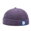Retro Corduroy Brimless Docker Cap For Men Women Solid Color Adjustable Landlord Docker Cap Streetwear Hip Hop Hats Dome Hats