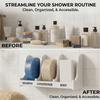 Strong Adhesive Self Draining Soap Dish Fast Draining Shower Organizer Rack  Home Storage