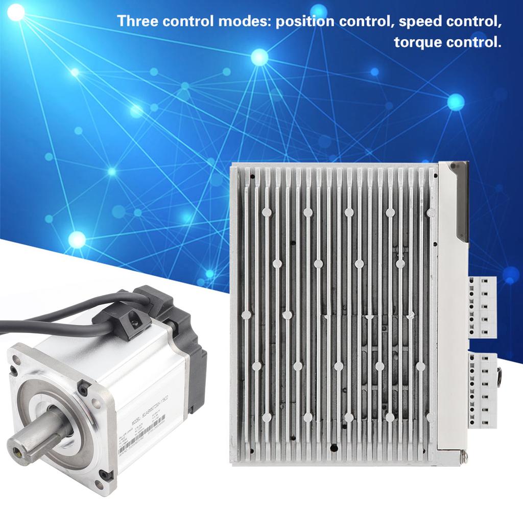 80mm 2.39Nm 3000rpm AC Servo Motor Driver Controller Kit 750W AC 220V