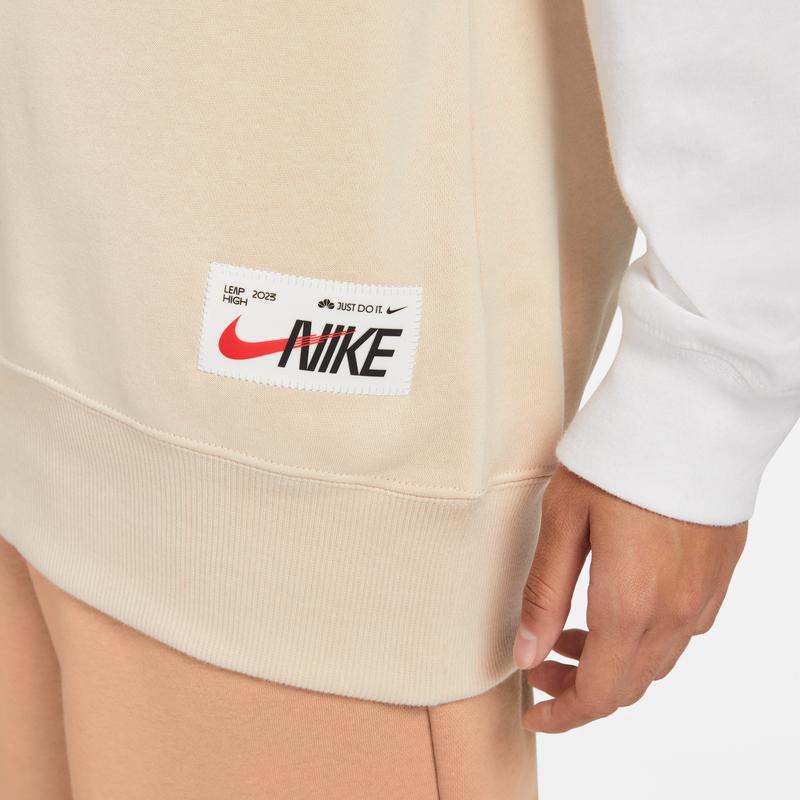 Nike Cny Series Fleece Knit Loose V-Neck Vest Women Vests Sand-White FD6402-126