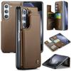 Dropshipping RFID Anti-Theft Leather Phone Case for Samsung Galaxy Z Fold5 with Business Style Strap