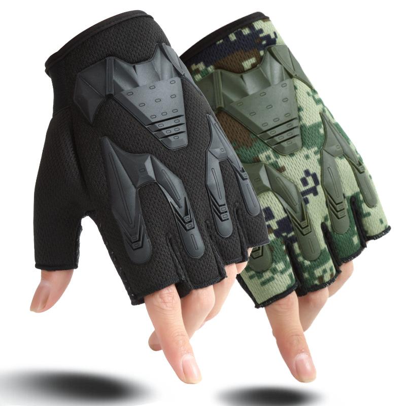 

Bull head half finger gloves average size пісочний