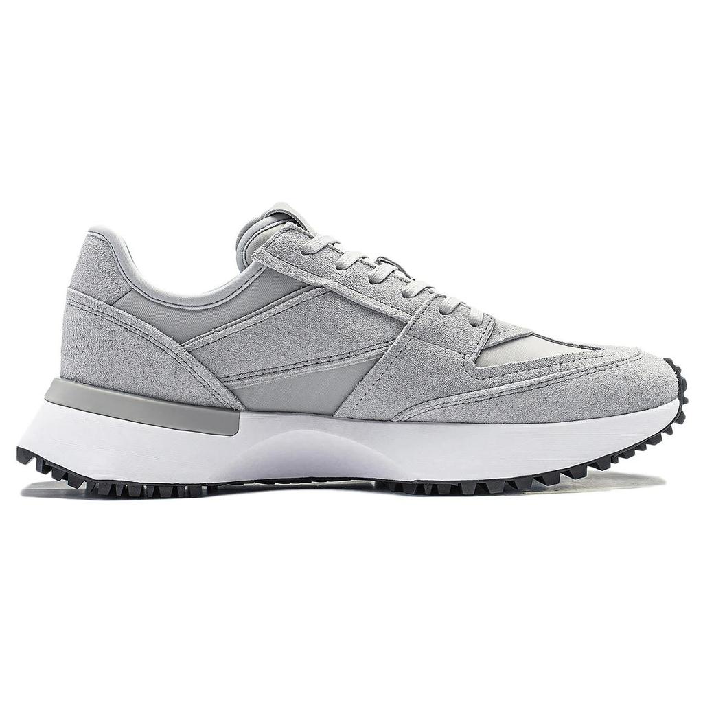 New LiNing Lightweight And Wear resistant Low top Running Shoes Men's Gray AZGT033-3