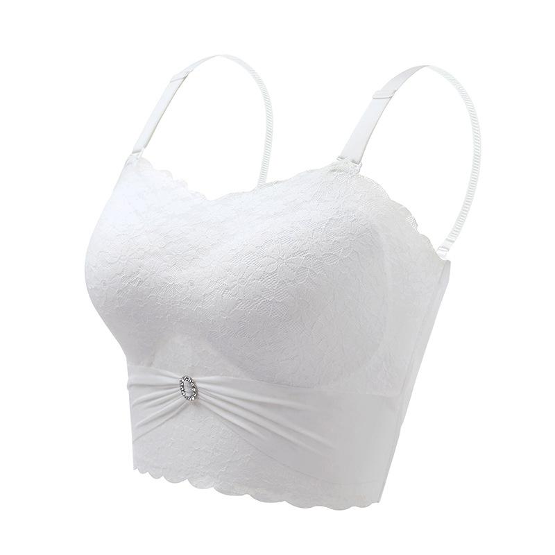 Бесшовный однотонный бюстгальтер без бретелей, нижнее белье, большой размер 5XL, женский сексуальный бюстгальтер без бретелей, невидимый бюстгальтер пуш-ап, нижнее белье M-5XL M белый