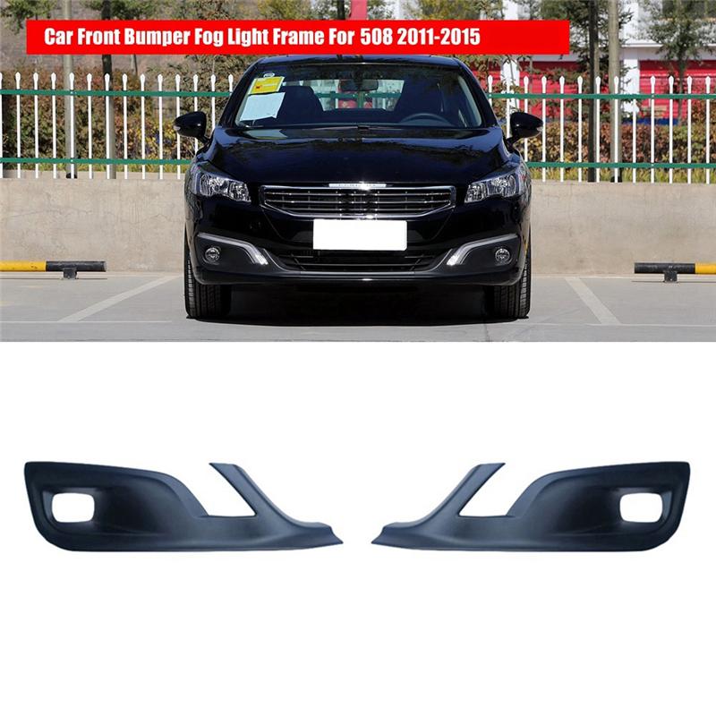 NEW-Car Front Bumper Fog Light Frame Fog Light Decorative Cover For 508 9809143180 9809143080