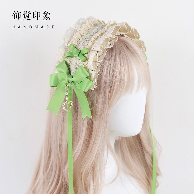 Lolita Headress Japanese Sweet Daily Girl Headband Original Handmade Lolita Headband Lace Hair Accessories