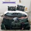 Hatake Kakashi Anime Pattern Bedding Home Decoration Birthday Gift (1 * duvet cover + 2 * pillowcase, without core)