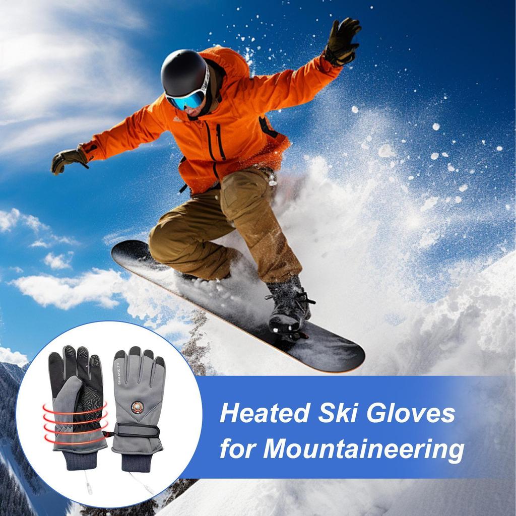 USB Heating Gloves Hand Warmer Touchscreen Electric Heated Gloves for Men Women Outdoor Activities Sports Cycling Skiing