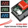 110V 220V DIY 2 Wires Digital Voltmeter Voltage Meter AC 30-500V 0.56" Volt Instrument Tool
