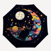 1pc Space Cat Adventure Umbrella with Plastic Handle, Suitable for All Seasons Outdoor PT417