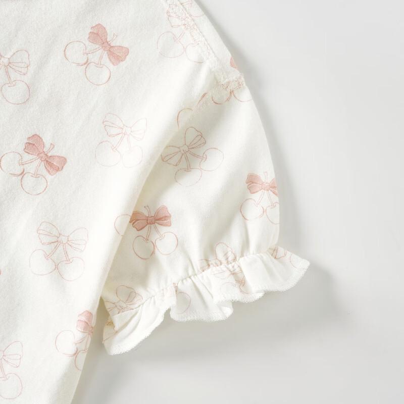Tongtai Baby Modal Baumwolle Rüschenärmel Kurzes Set