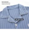 Men's Summer Pajama Set: Pure Cotton Short Sleeve with Long Pants, Solid Color, Korean Style Homewear.