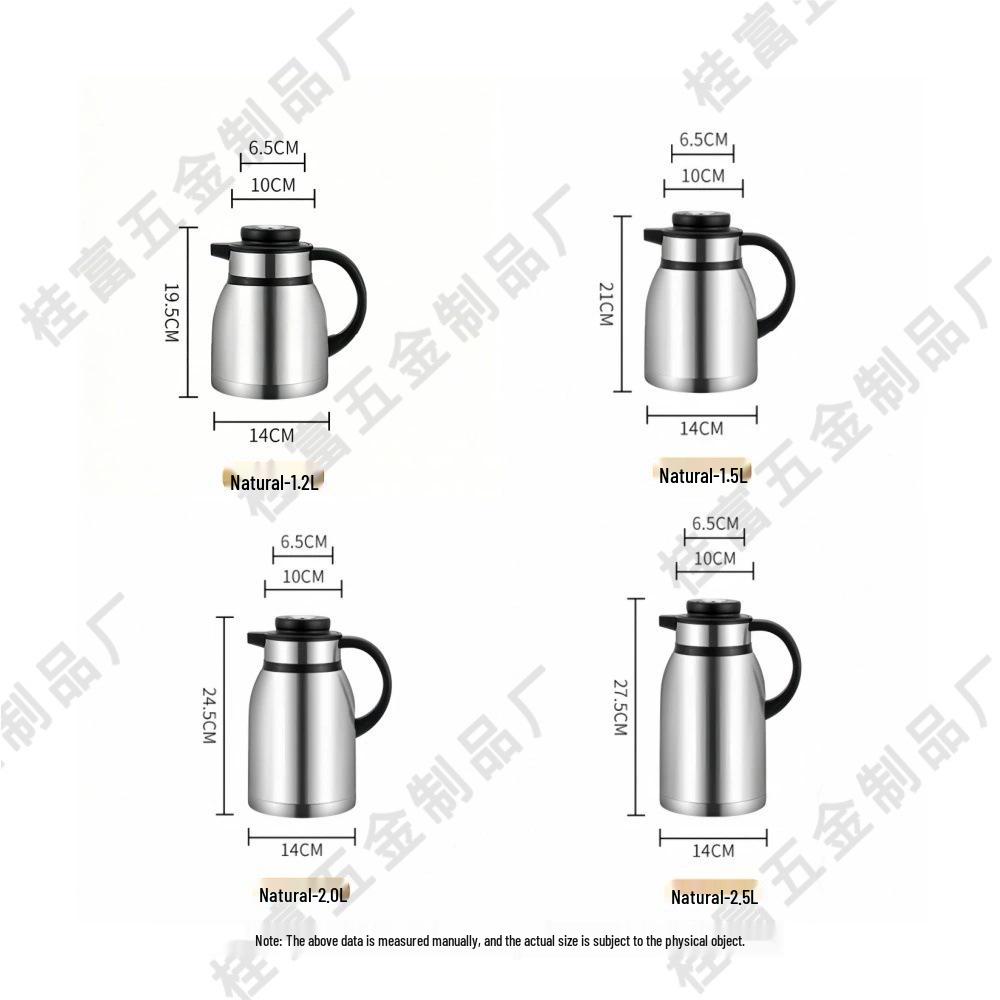 Stainless Steel Vacuum Flask Thermos - Double Layer, Easy-to-Carry Hot Water Bottle