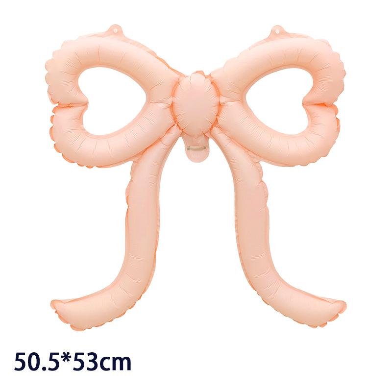 4PC Colorful Cut-Out Bows Balloons Large Pink Bow Party Decorations for Baby Shower Bridal Engagement Wedding Decorat Balloons