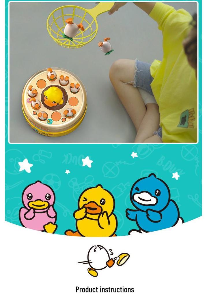 Genuine B.DUCK Little Yellow Duck Electric Jumping Plate Toy - Interactive Early Education for Boys and Girls