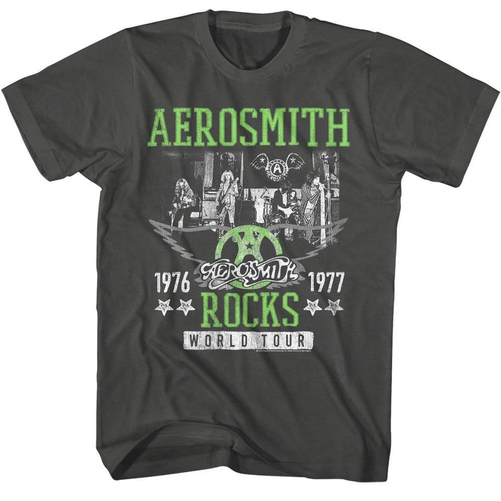 Aerosmith - Rockstar - American Classics - Solid Gray Short Sleeve Children s T-shirt 150