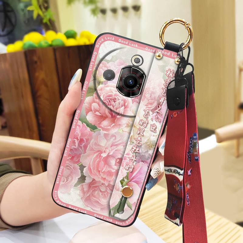Capa de Telefone Estilo Chinês Resistente à Sujeira Para ZTE Nubia Focus Pro 5G Suporte Moda Anti-choque Para Mãe Capa Traseira Anel