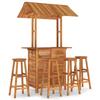 Vidaxl 5-Cz. Garden Bar Furniture Set, Solid Acacia Wood