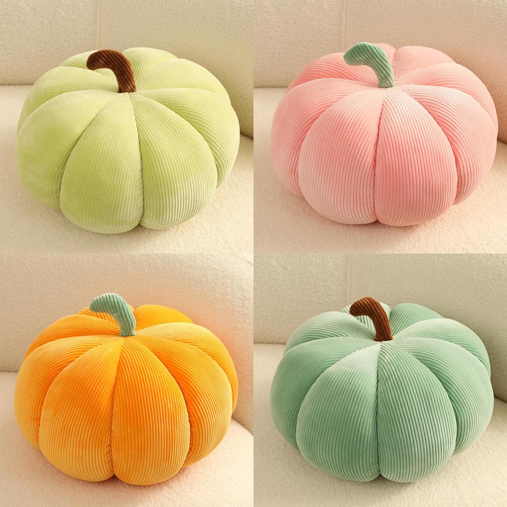 Colorful Pumpkin Plush Pillow Soft Decorative Cushion For Halloween Home Living Room