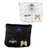 Black & White Spider Embroidered Magnetic Golf Putter Cover