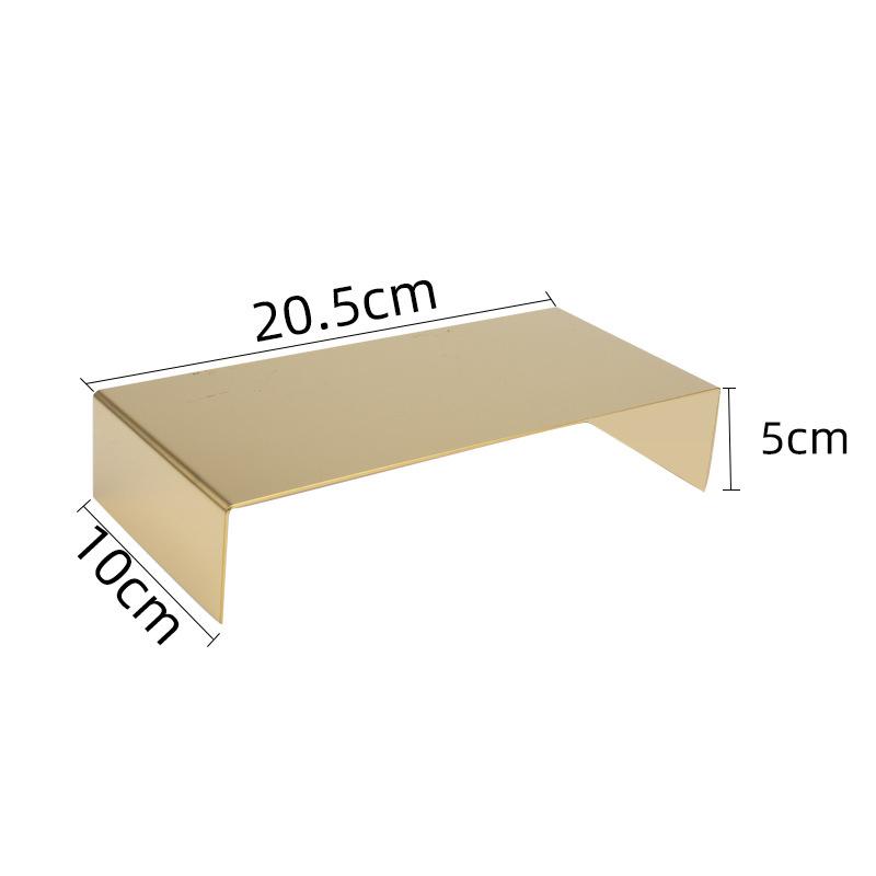 U Shape Stainless Steel Display Riser Stand, Shop Jewelry Bag Display Shelf For Dessert Cupcake Shoes Action Figure Display