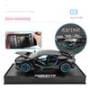 1/32 Bugatti Diecast Alloy Car Model Metal Pull Back Simulation Car Toy Boy Sports Car  Acousto-optic With To Open The Door Gift Car Toy