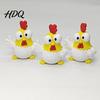 Desktop Stress Reliever 3D Printed Cartoon Rooster Figurine Mini Big-Eyed Cute Animal