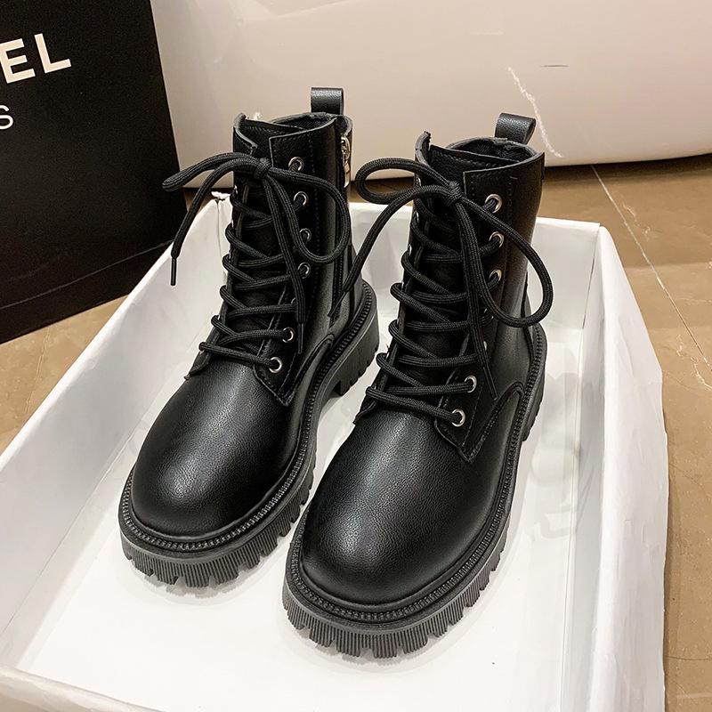 British style women's lace-up lightweight outdoor hiking mountaineering non-slip sports casual non-fatigue foot Martin boots