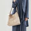 Pure hand-woven bag medium large capacity mother and child tote bag commuter simple underarm shoulder bag