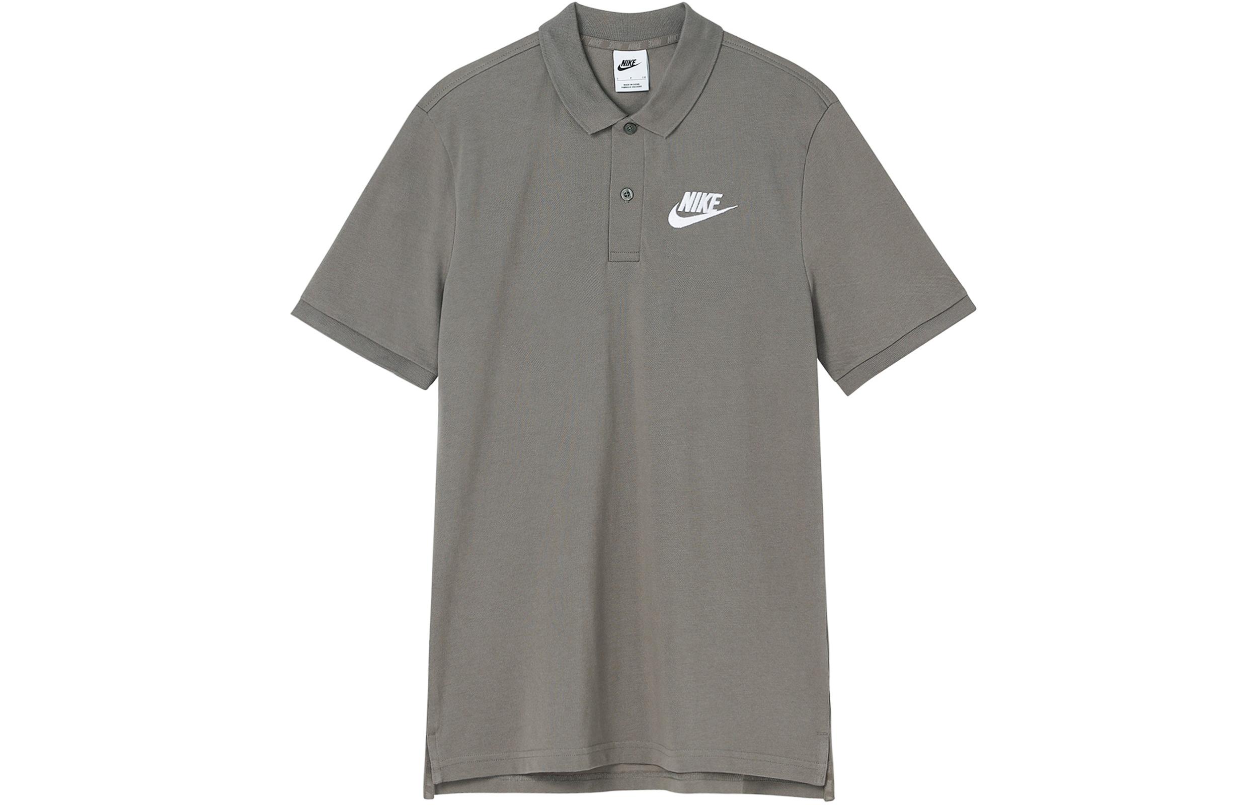 Nike Polo Shirts Men s Khaki Polo Collar Moderate Straight Fit DV9708-081 XL