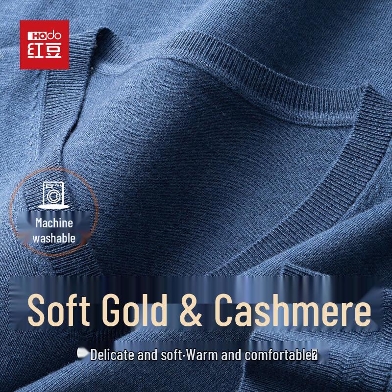 

Hodo Men s Premium V-Neck Cashmere Wool Blend Knit Sweater M