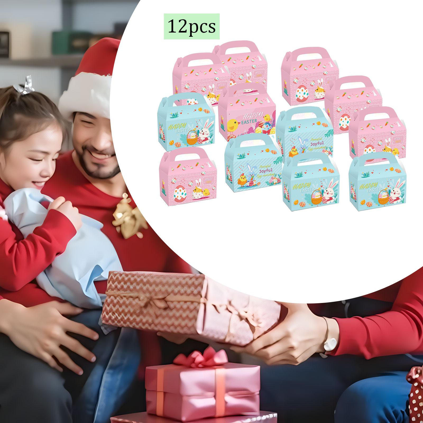 

12 шт. пасхальных коробок в форме яиц для подарков, декор для детей 2 Style