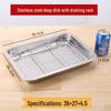 Handuon Stainless Steel Square Tray with Cooling Rack Set