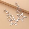 Multi Layer Gold-Color Hollow Stars Tassel Women Dangle Earrings Earrings Fashion Jewelry Ear Stud