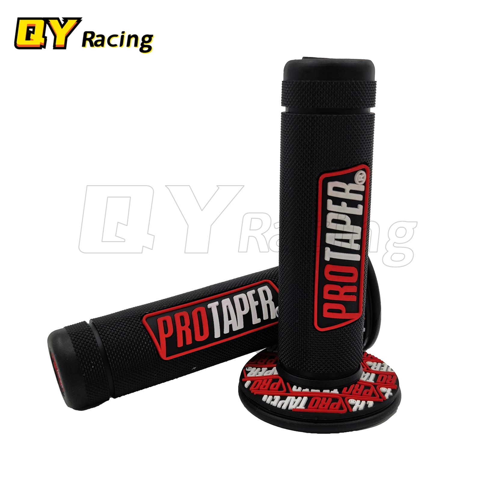 Мотоциклетные ручки руля Мотокросс Protaper Рукоятки руля DIRT PIT BIKE 7/8  РУЛЬ РЕЗИНОВЫЕ ГЕЛЕВЫЕ Двойная плотность MX Ручки красный