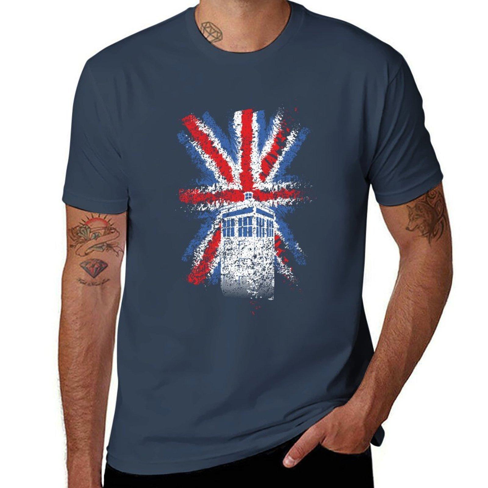 British Time Travellers TShirt Classic Crew Neck Cotton TShirt S