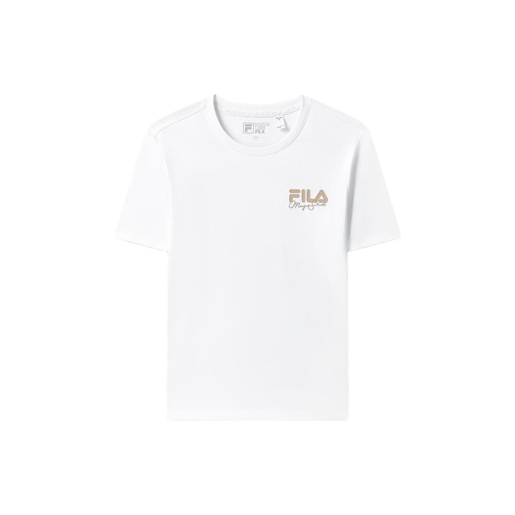 New FILA Set In Sleeve T Shirt Women's White F11W329111F-WT