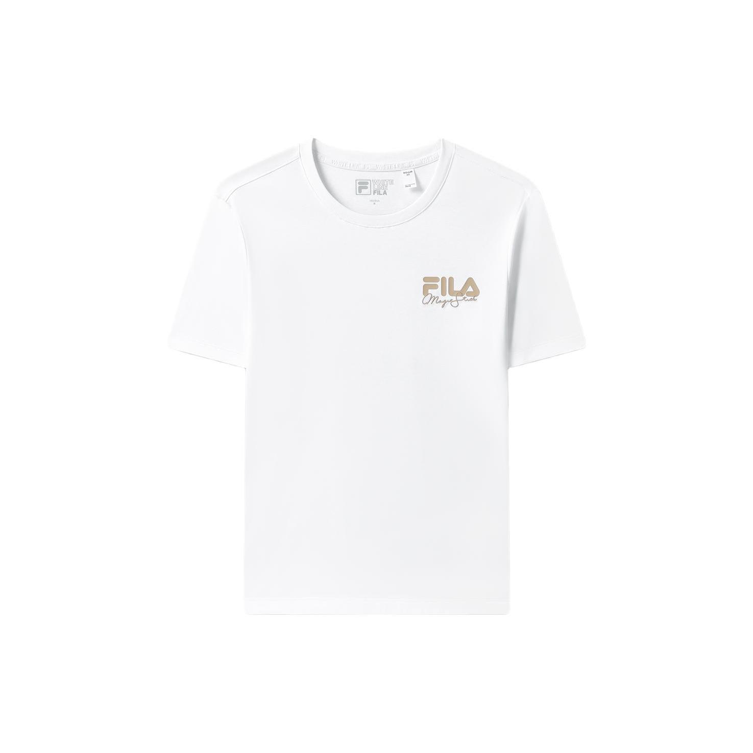 

New FILA Set in Sleeve T Shirt Women s White F11W329111F-WT M