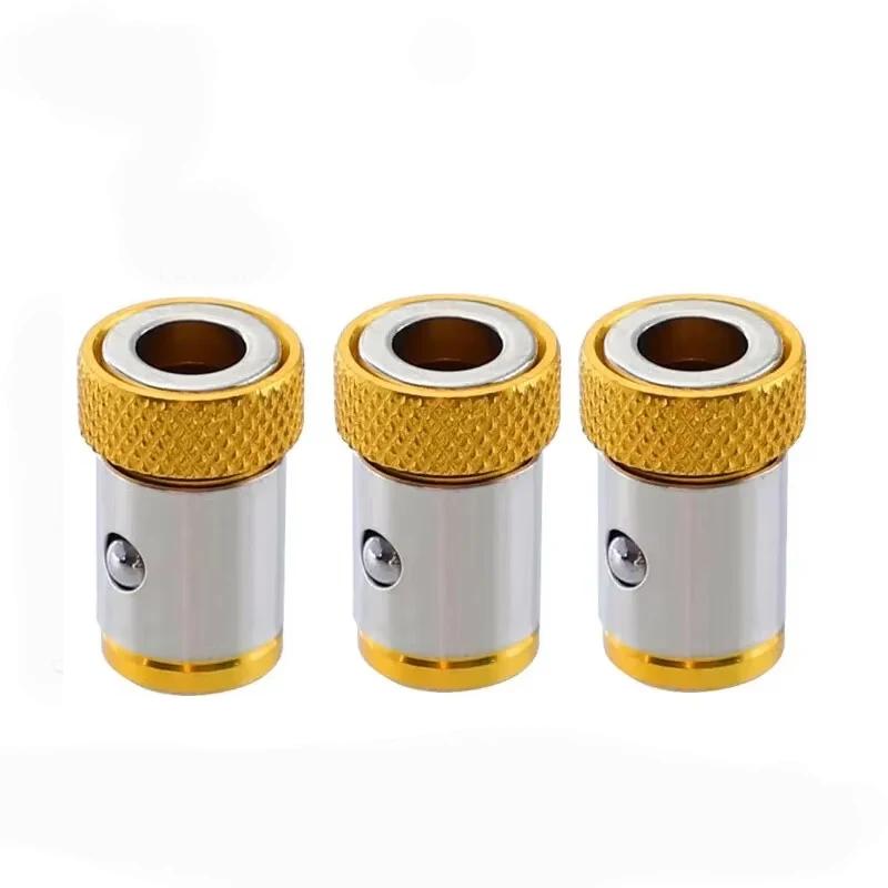 

3PC Universal 1/4 Batch Head Colored Magnetic Coil Metal Screwdriver Head Positioning Magnetizer Electric Tool Accessory Set