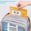 Mesh A4 File Organizer Bag 3 Layers Zipper Design Big Capacity Document Storage Pouch for Office Worker Student Daily Use
