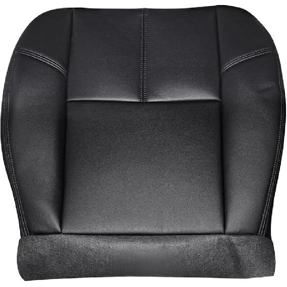 SecosAutoparts Spodní černý kožený potah sedadla řidiče nebo spolujezdce, kompatibilní s Chevy Silverado Avalanche Tahoe Suburban GMC Sierra Yukon