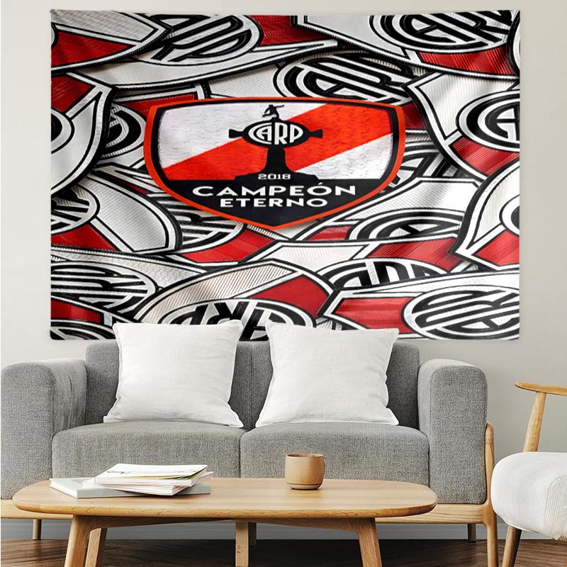 Club Atlético River Plate Tapestry for Bedroom Aesthetic Classroom Tapestries Wall Hanging for Living Room Dorm Office,Ideal Creative Gift