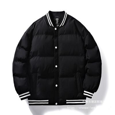 New Autumn and Winter Baseball Jersey Couple Cotton-padded Jacket Men's Thermal Cotton-padded Jacket N Trendy Jacket Men's Down Cotton-padded Jacket