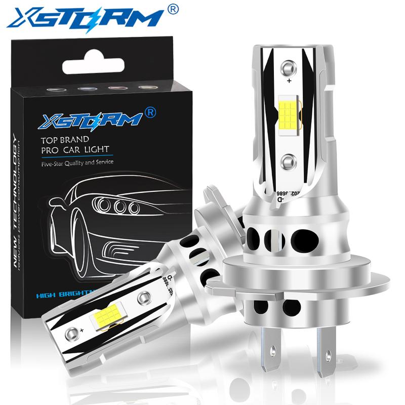 

XSTORM H7 LED Headlight Canbus 15CSP CHIPS 60000LM 200W Car Headlight Bulbs NO Error Canbus With Fan Auto Turbo Light Plug &Play H7