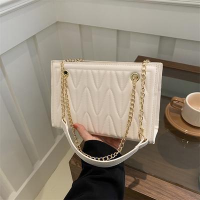 Women's Chain Small Bag Women's 2025 Spring New Versatile Ins Messenger Bag Small Square Bag