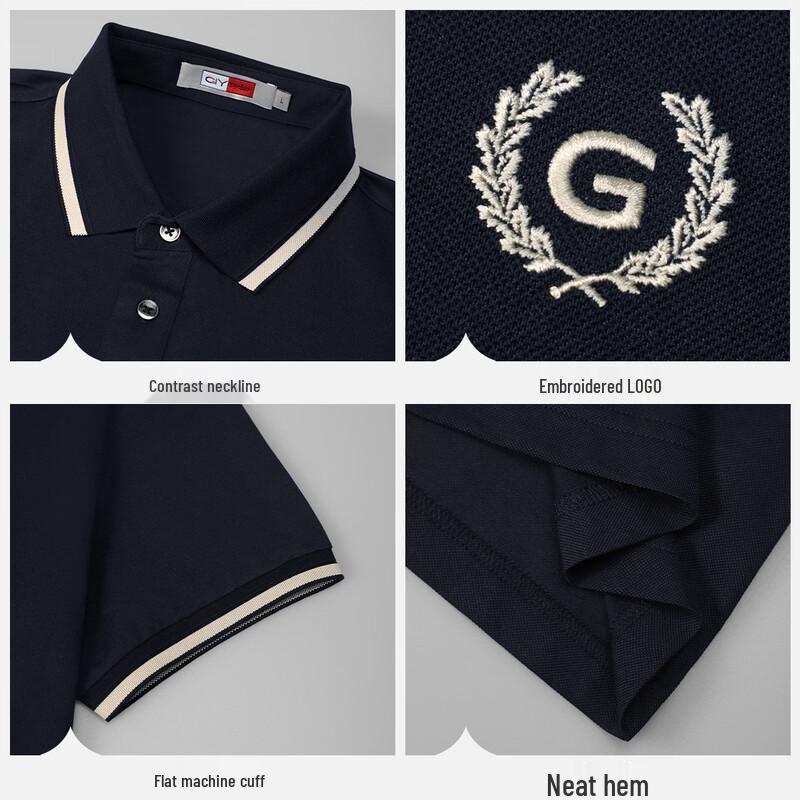 Goldlion GY Men's Short-Sleeve Casual Polo Shirt