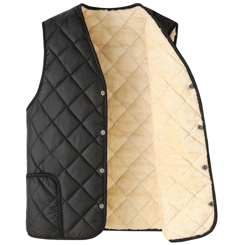 Men’s Cotton-Padded Winter Jacket for Middle-Aged and Elderly: Thick, Warm, Velvet-Lined for Dad and Grandpa