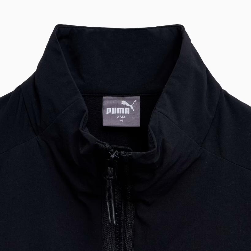 Puma Logo Zip Long Sleeve Jacket Men Jackets Black 94093701