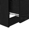 Nightstand Black Oak Effect 40 x 40 x 63 cm Engineered Wood